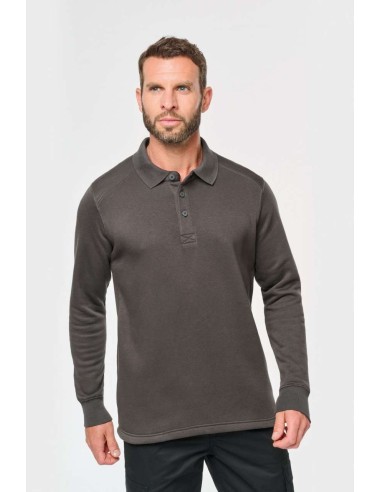 D-WK4000-POLO NECK SWEATSHIRT